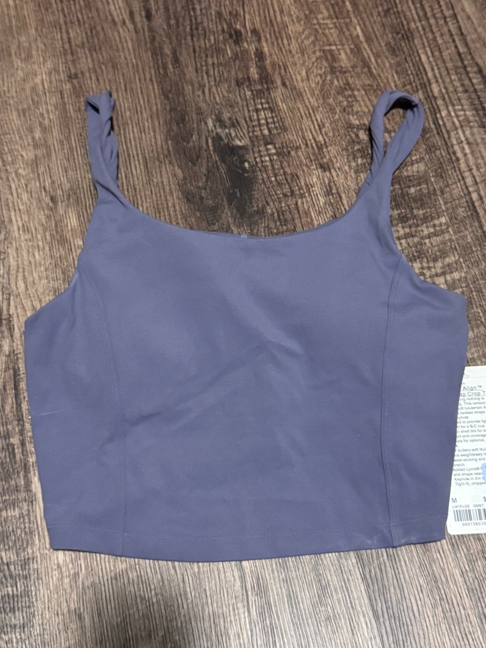lululemon Align Twist Strap Cropped Tank Top - Grape Mist